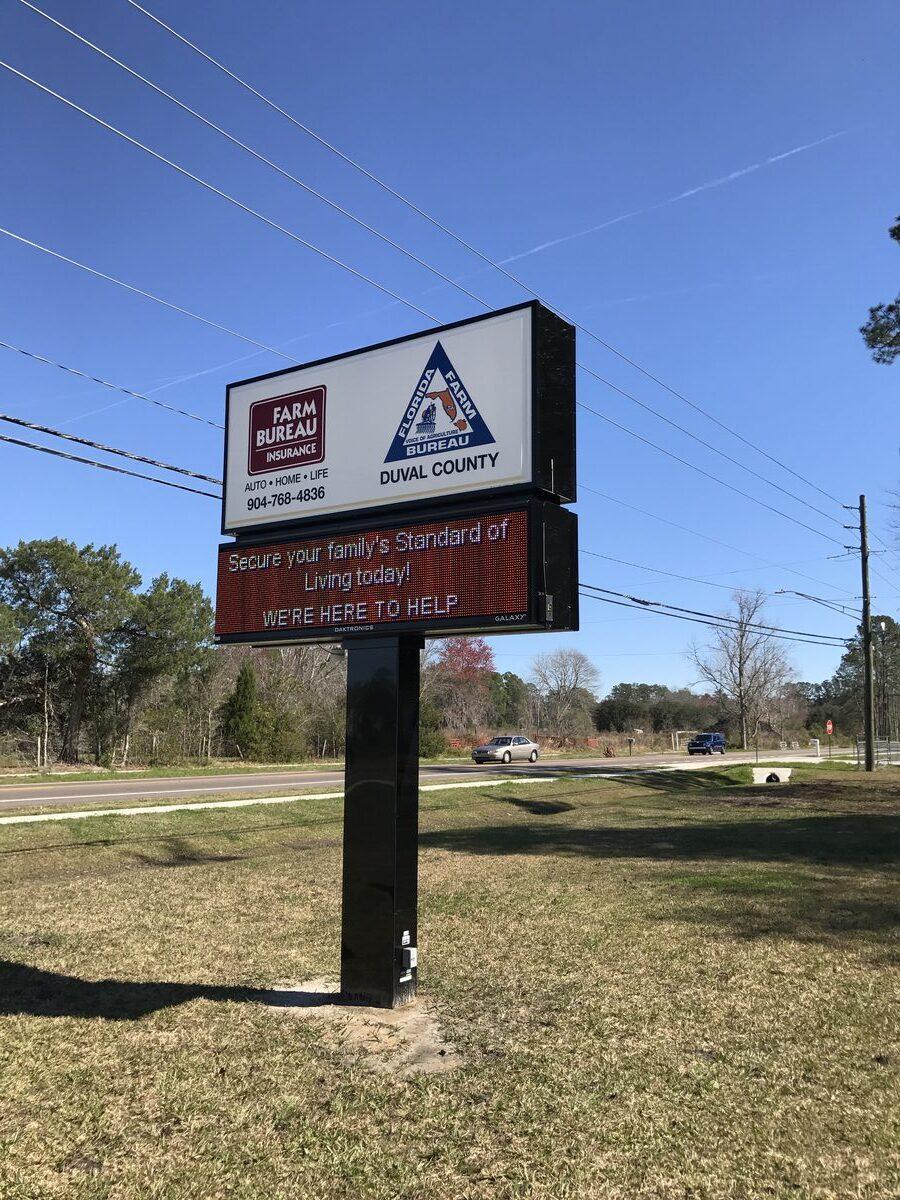 Channel letter sign fabricated by CG Signs Jacksonville