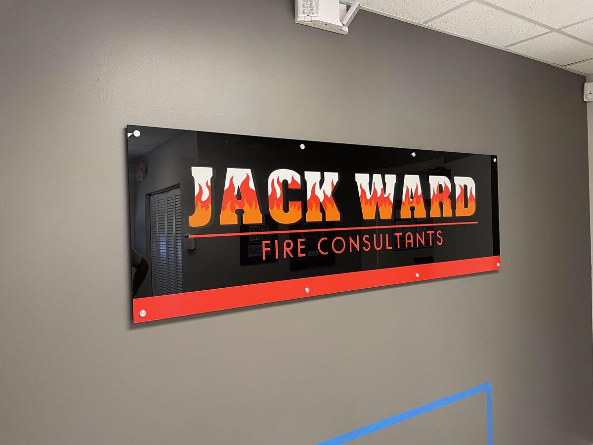 Interior reception sign with acrylic dimensional letters — CG Signs