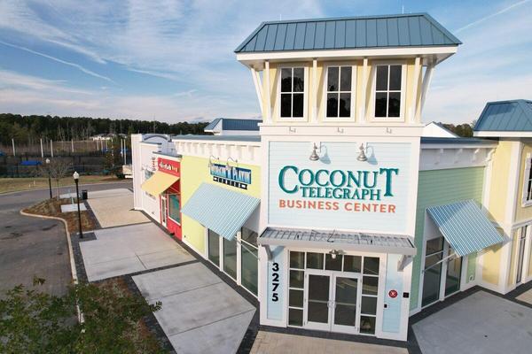 HDU Dimensional Letters with painted finish, fabric awnings, and Aluminum Architectural Canopies for Lattitude Margaritaville in Hilton Head South Carolina — Custom Graphics & Sign Designs