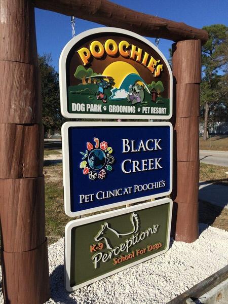 CNC Carved HDU Sign Panels with custom painted graphics and printed accents — Custom Graphics & Sign Designs, Orange Park FL
