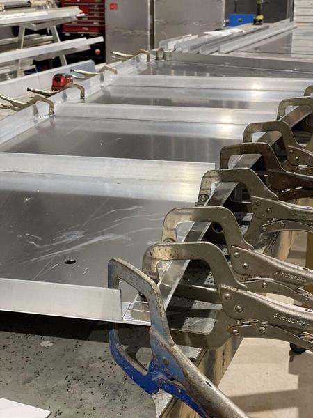 Fabrication of a custom shaped sign cabinet — Custom Graphics & Sign Designs, Northeast Florida