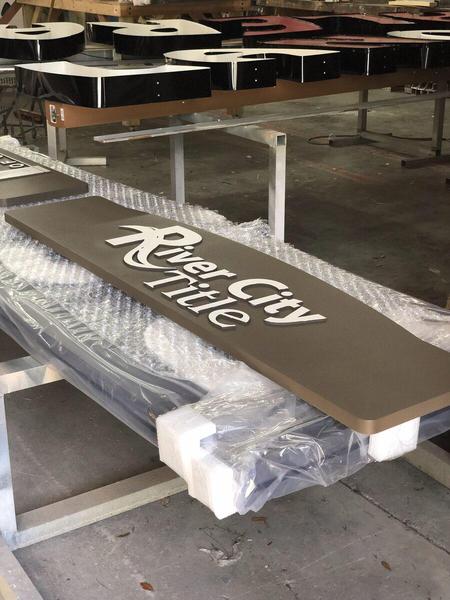 Carved HDU Sign with Engraved Text and Painted Finish — Custom Graphics & Sign Designs, Orange Park FL