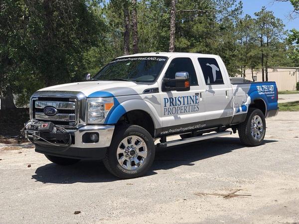 Custom wrap on a Ford F-250 — Custom Graphics & Sign Designs, Jacksonville FL
