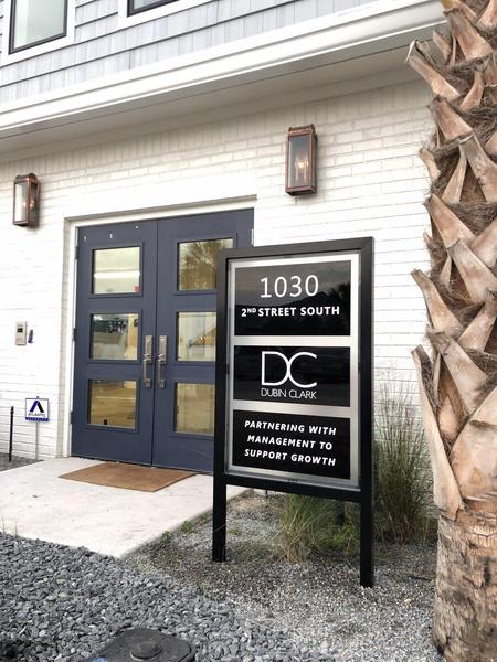 Layered acrylic monument sign with vinyl graphics — Custom Graphics & Sign Designs, Jacksonville FL