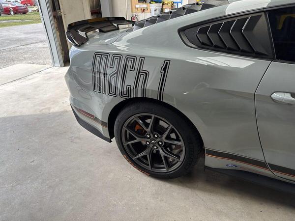 Custom vinyl graphics for Ford Mustang Mach 1 — Custom Graphics & Sign Designs, Jacksonville FL