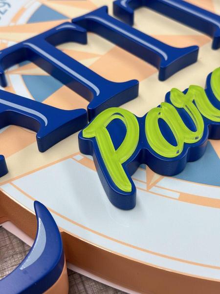 Multi-Layer acrylic and HDU sign for Latitude Paradise Pool — Custom Graphics & Sign Designs, Orange Park FL