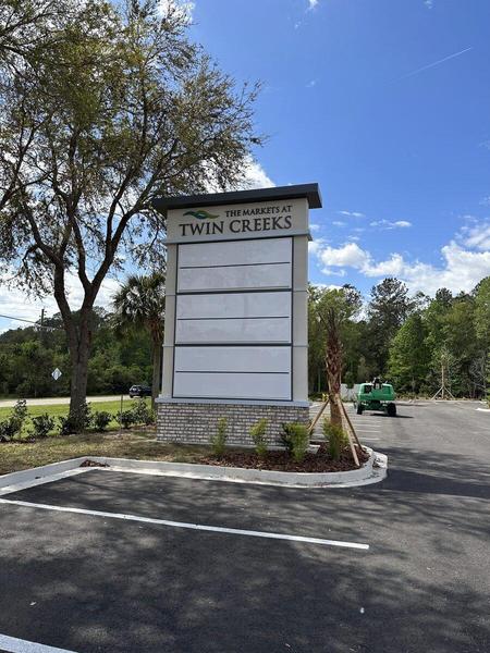 Multi-tenant Monument Sign for Twin Creeks — Custom Graphics & Sign Designs, Jacksonville FL
