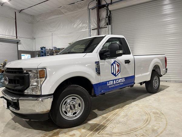 Fleet Graphics for Lee and Cates Glass — Custom Graphics & Sign Designs