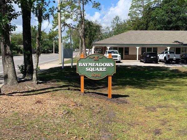 HDU Sign Panel with Textured Background, Raised Letters, and Painted finish — Custom Graphics & Sign Designs, Orange Park FL