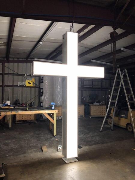 Fabricated Cross Scultpure — Custom Graphics & Sign Designs, Northeast Florida