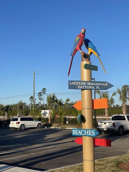 Custom Parrot Scultpture and and Directional Arrows — Custom Graphics & Sign Designs, Northeast Florida