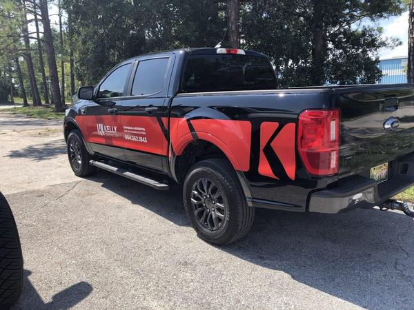 Partial Wrap on Ford Ranger — Custom Graphics & Sign Designs, Jacksonville FL