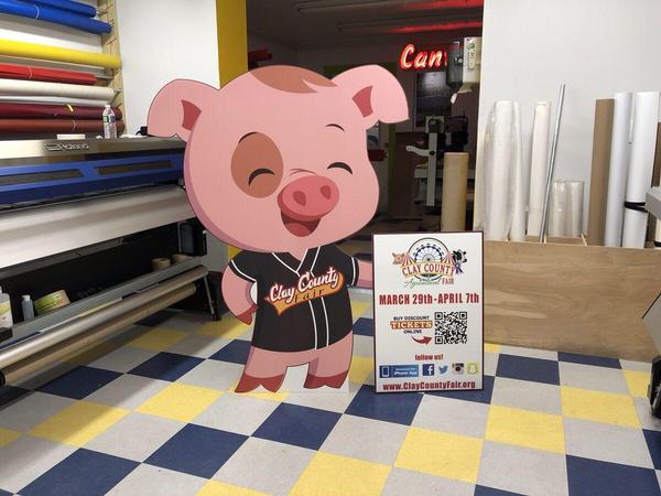 Custom Stand-up Displays for Clay County Fair — Custom Graphics & Sign Designs