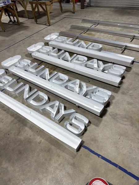 Raceway Mounted Channel Letters — Custom Graphics & Sign Designs, Jacksonville FL