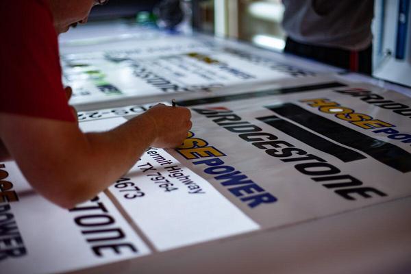 Process of Weeding Printed and Cut Vinyl Graphics — Custom Graphics & Sign Designs, Jacksonville FL